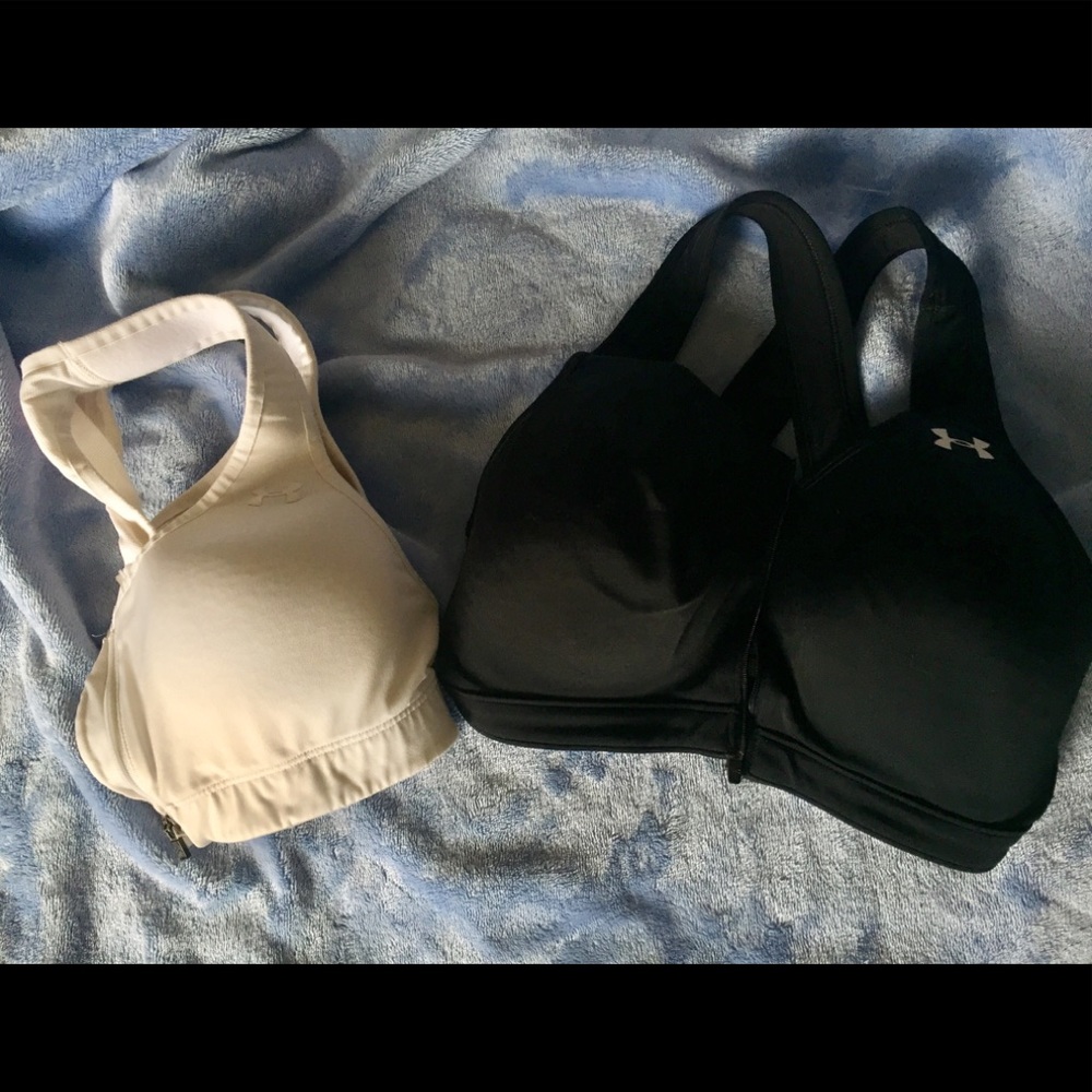 BUNDLE B&W Front Zip Sports Bras